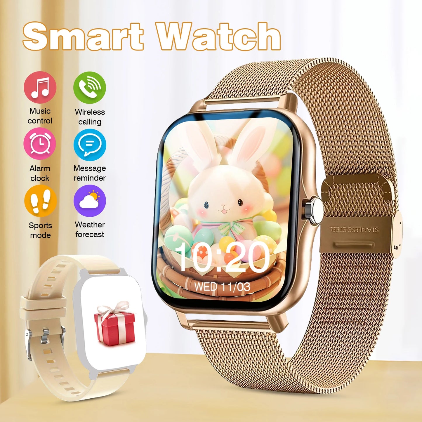 Wireless call function, compatible with Android and iPhone, sports watch, a variety of sports fitness tracking, application cont