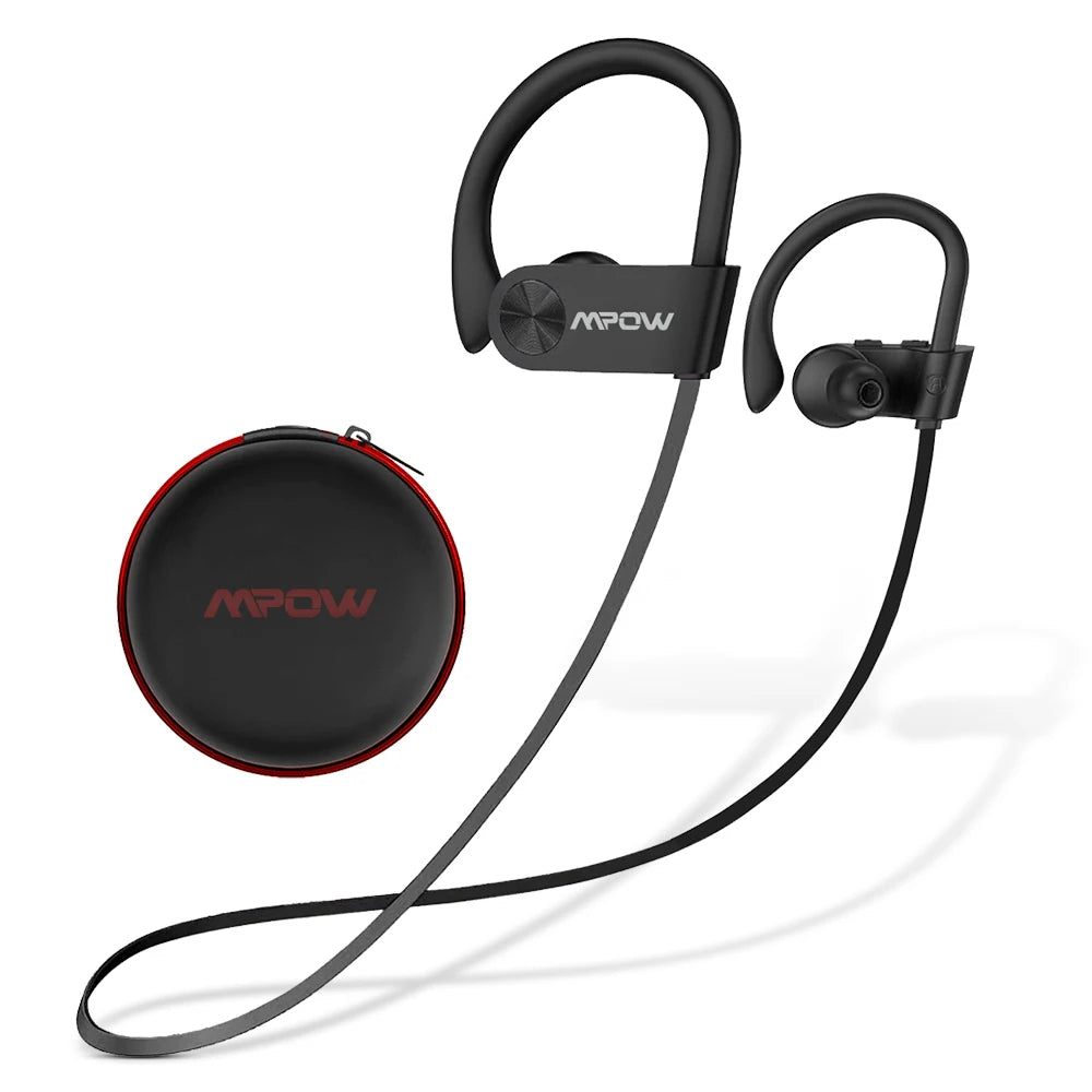 New Version Mpow Flame Sports Earphones IPX7 Waterproof Bluetooth V5.3 Earbuds 12 Hours Playtime&Noise Canceling Mic for iPhone