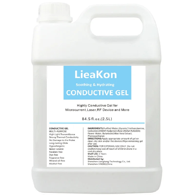 2.5L Gel Conductor Radiofrecuencia y Cavitacion Clear Contact Gel for Ultrasound Beauty Face and Body Skin Care