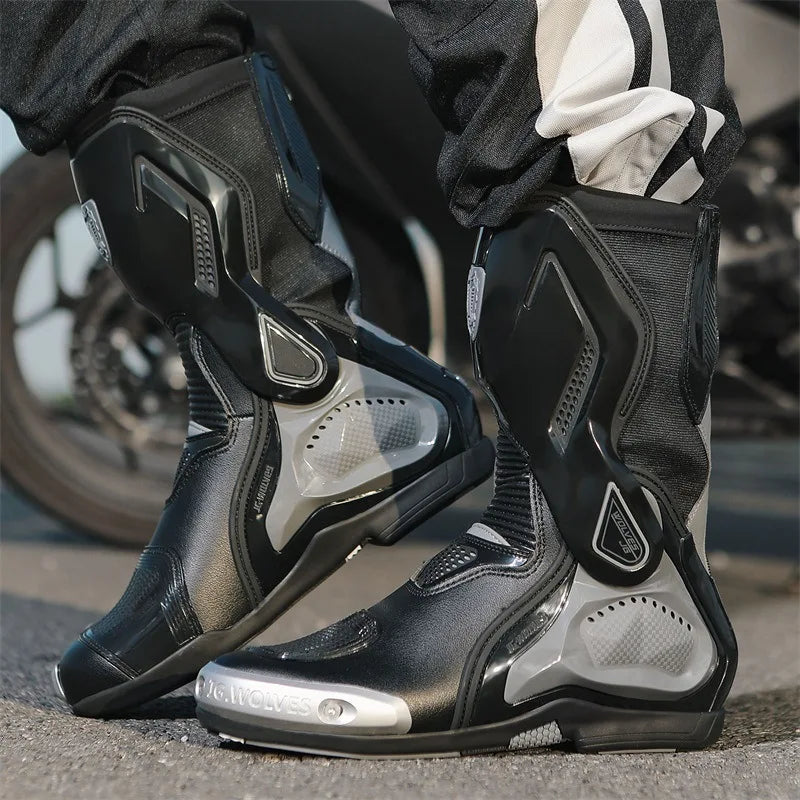 Motorcycle Cross-country Professional Racing Boots Motorbikes Platform Boots Breathable Wear Safety To Protect Motorcyclist