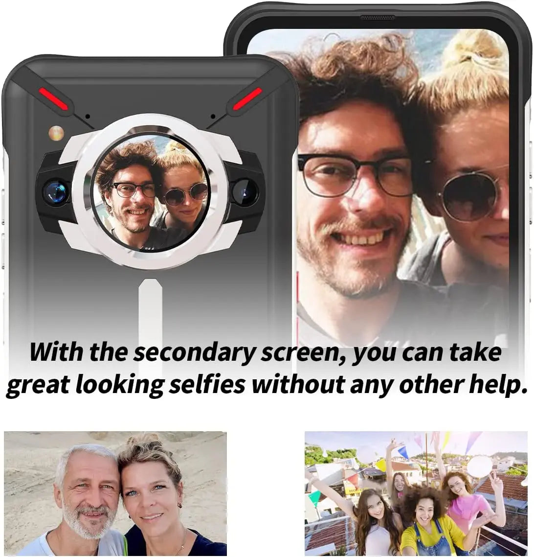 Unihertz Ticktock S Rugged 5G Smartphone 8GB 256GB Cell Phone 5200mAh Mobile Phone 64MP Camera 30W 6.53" Screen Dimensity 700