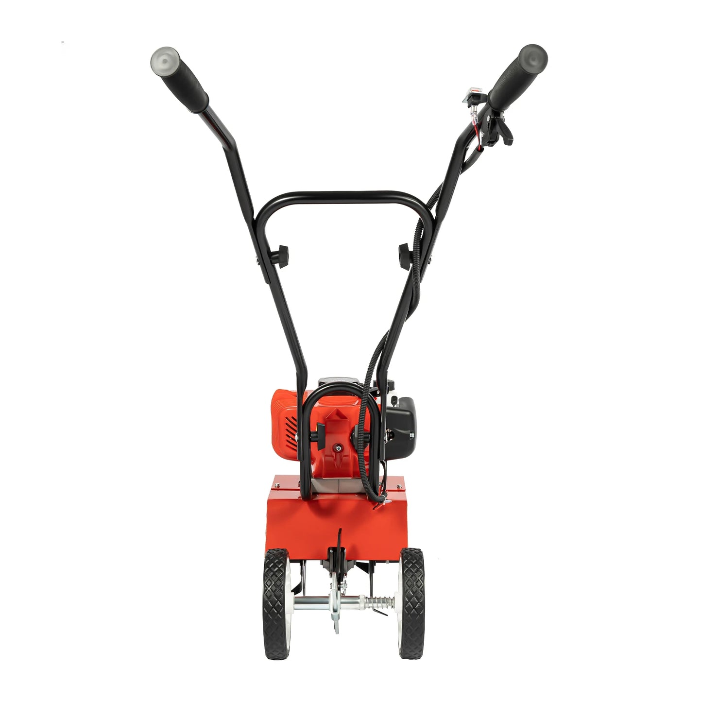 52CC 1700W Gasoline Garden Tiller Cordless 2-stroke Air-Cooled Cultivator Rotary for Trenching Loosening 12in/30cm Wide 12cm dp