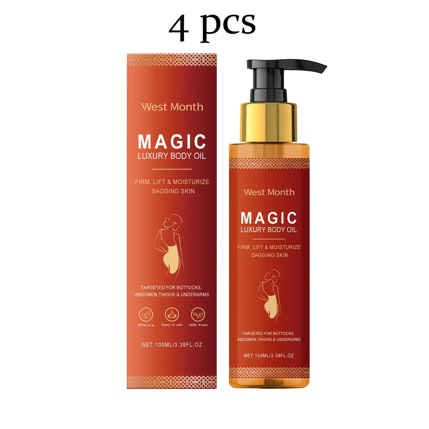 Natural Body Firming Oil Tightening Skin Enhance Skin Elasticity Deeply Nourishing Improve Smoothness Body Skin Care Oil