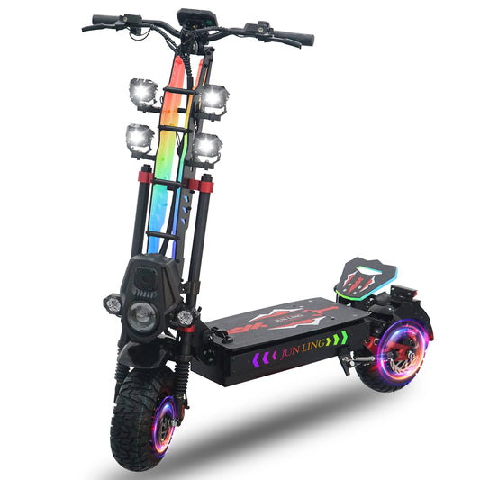 JL86 Electric Scooter 10000W Dual-Motor 60V40Ah 52Mph 75Mile E-Scooter with NFC Bluetooth 13 Inch Tire Electric Scooter Adults