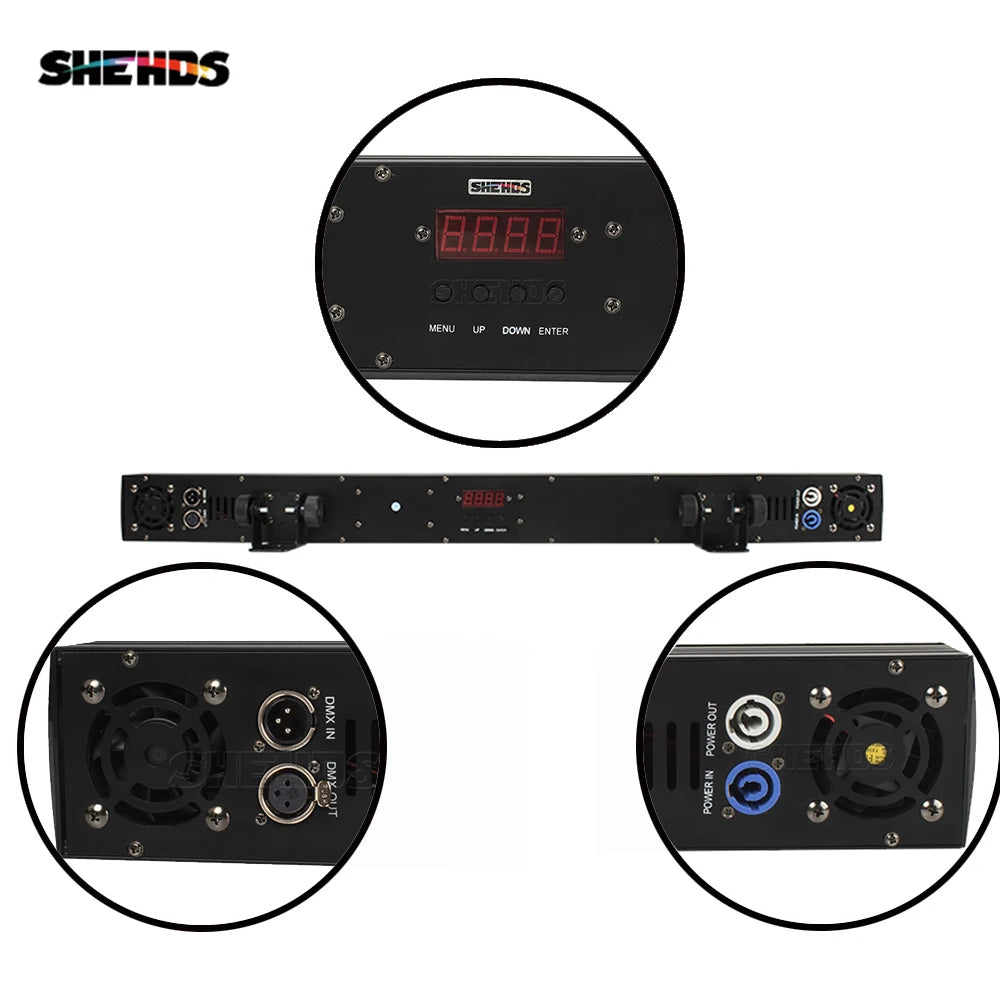 2/4pcs LED Wall Wash Lighting 18x18W Bar LED Floodlight Bright  For Dj Light  Indoor Horse Race Lamp Bar Party