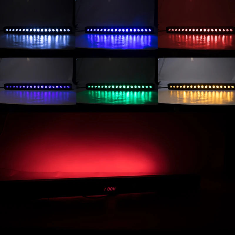 2/4pcs LED Wall Wash Lighting 18x18W Bar LED Floodlight Bright  For Dj Light  Indoor Horse Race Lamp Bar Party