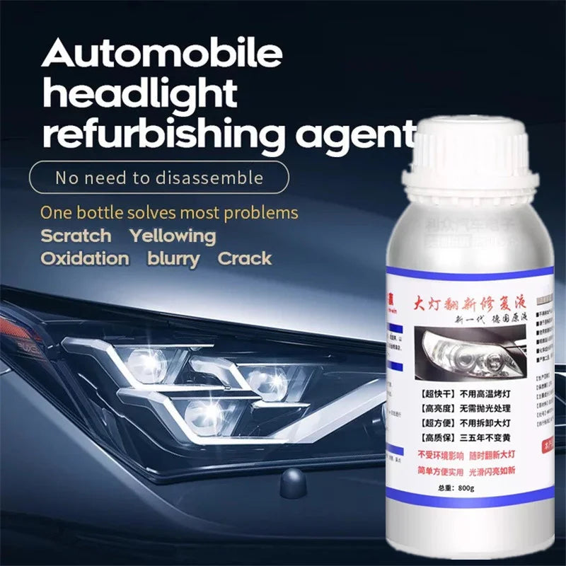 Car headlight polishing evaporator liquid Car chemicals headlight chemical polish Headlights liquid polymer lamps regeneration