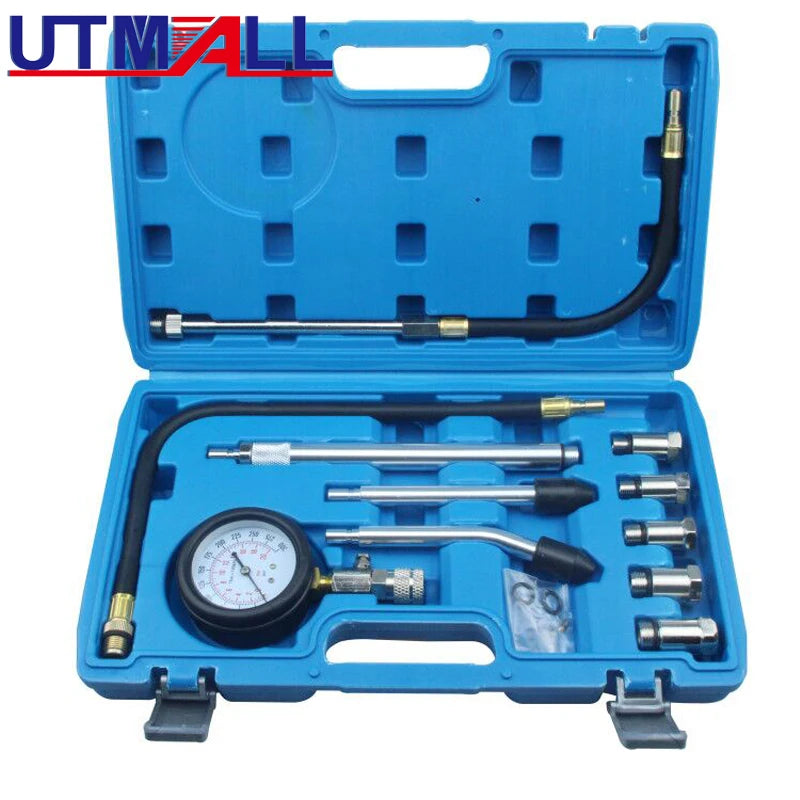 UTMALL Rapid Connected Petrol Gas Engine Cylinder Compression Tester Gauge