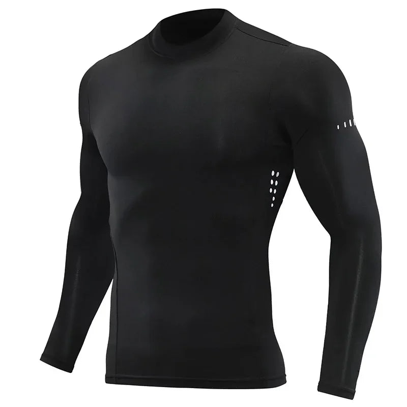 Men Children Long Sleeve Running Slim Tops Tees Sportswear Gym Fitness Compression T-shirt Outdoor Football Jersey Jogging Tight