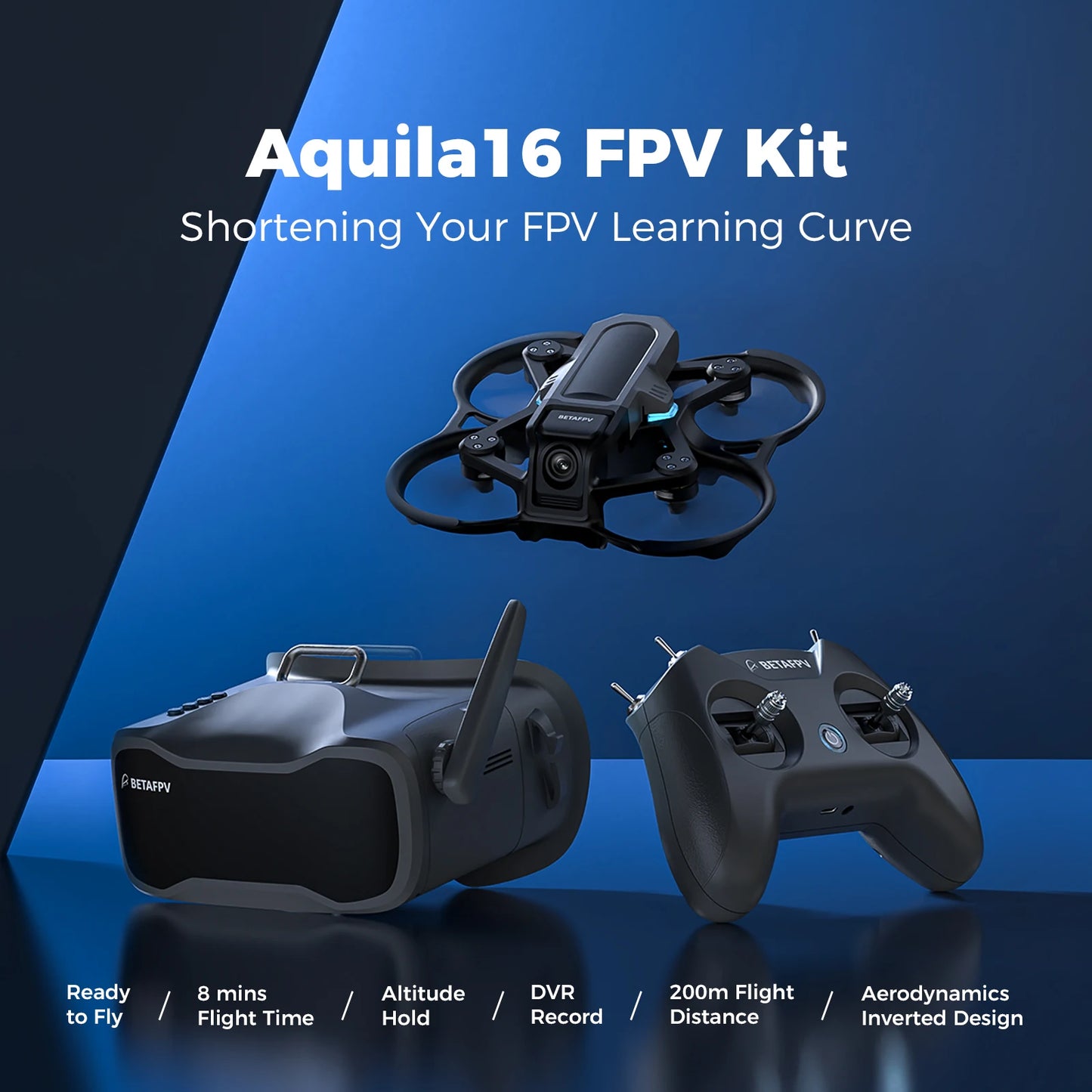 BETAFPV Aquila16 FPV Kit Brushless Racing Drone Professional Quadcopter Indoor Outdoor Mini Camera Drone C0
