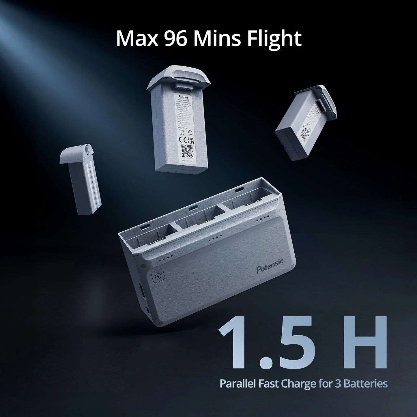 Potensic C0 4K GPS Professional Drone Max 6-KM, 3-Axis Gimbal, Visual Tracking, QuickShot, Under 249g, Return to Home-ATOM