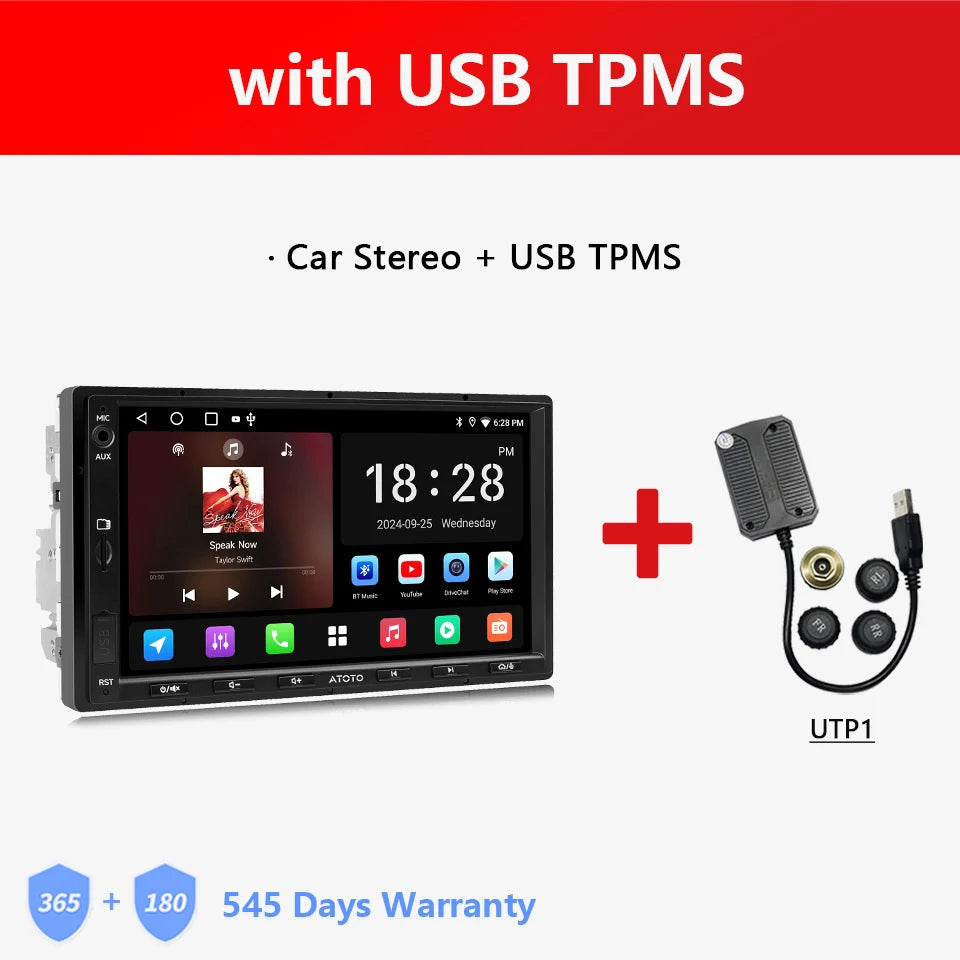 ATOTO Android Double 2 Din Car Stereo 7 inch Automotive Multimedia Player Radio Android Auto Carplay Screen Navigation 2Din A5L