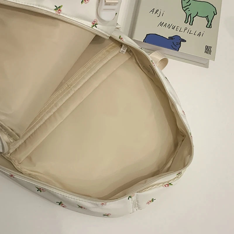 Cute Backpack Girls Fashion School Bag Large Capacity Student School Bag Portable Travel Storage Bag for Kids Beach Bag