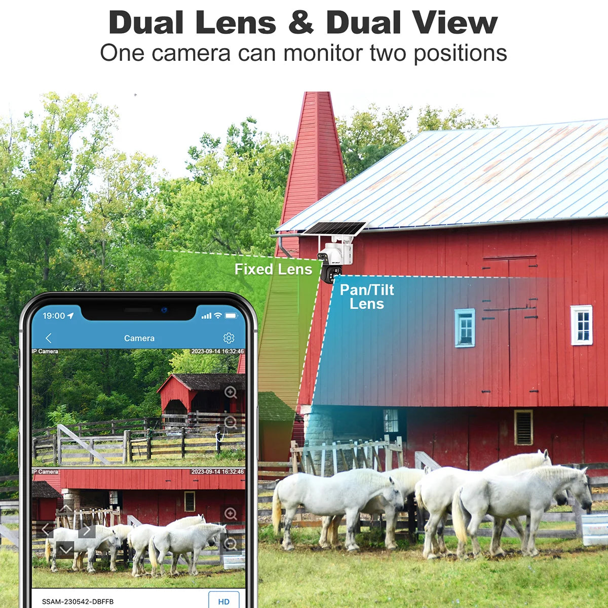 GENBOLT 4G SIM Solar Camera 4X Zoom Wireless Outdoor Cameras with HD 30m Night Vision15600mAh PTZ Surveillance Camera Dual Lens