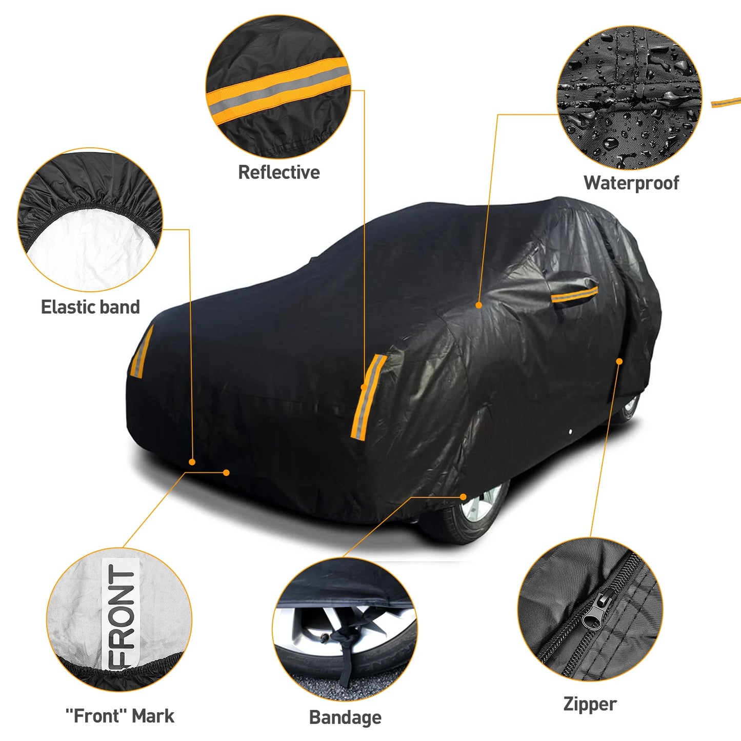 Neverlan Universal SUV Car Cover Waterproof UV Protection