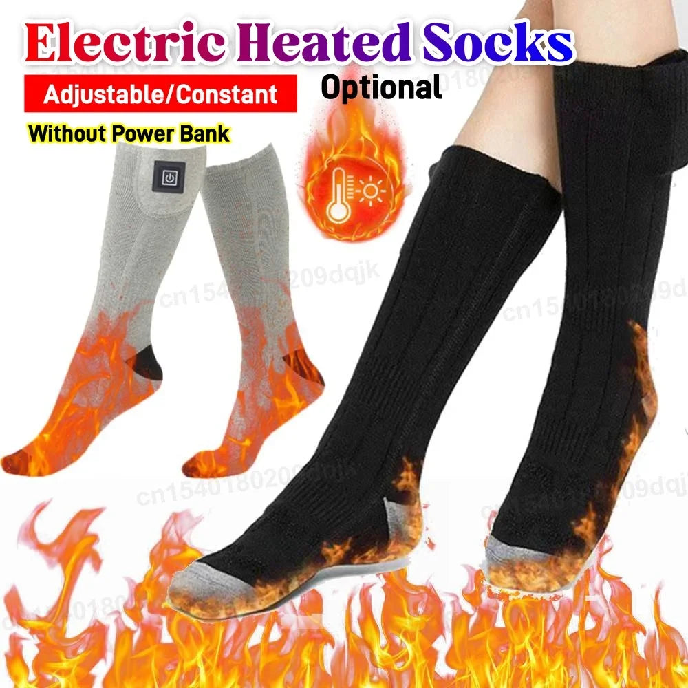 Electric Heating Socks Without battery 3 Level Temperature Winter Heating Socks Cold-Proof Winter Warm Thermal Socks for Cycling