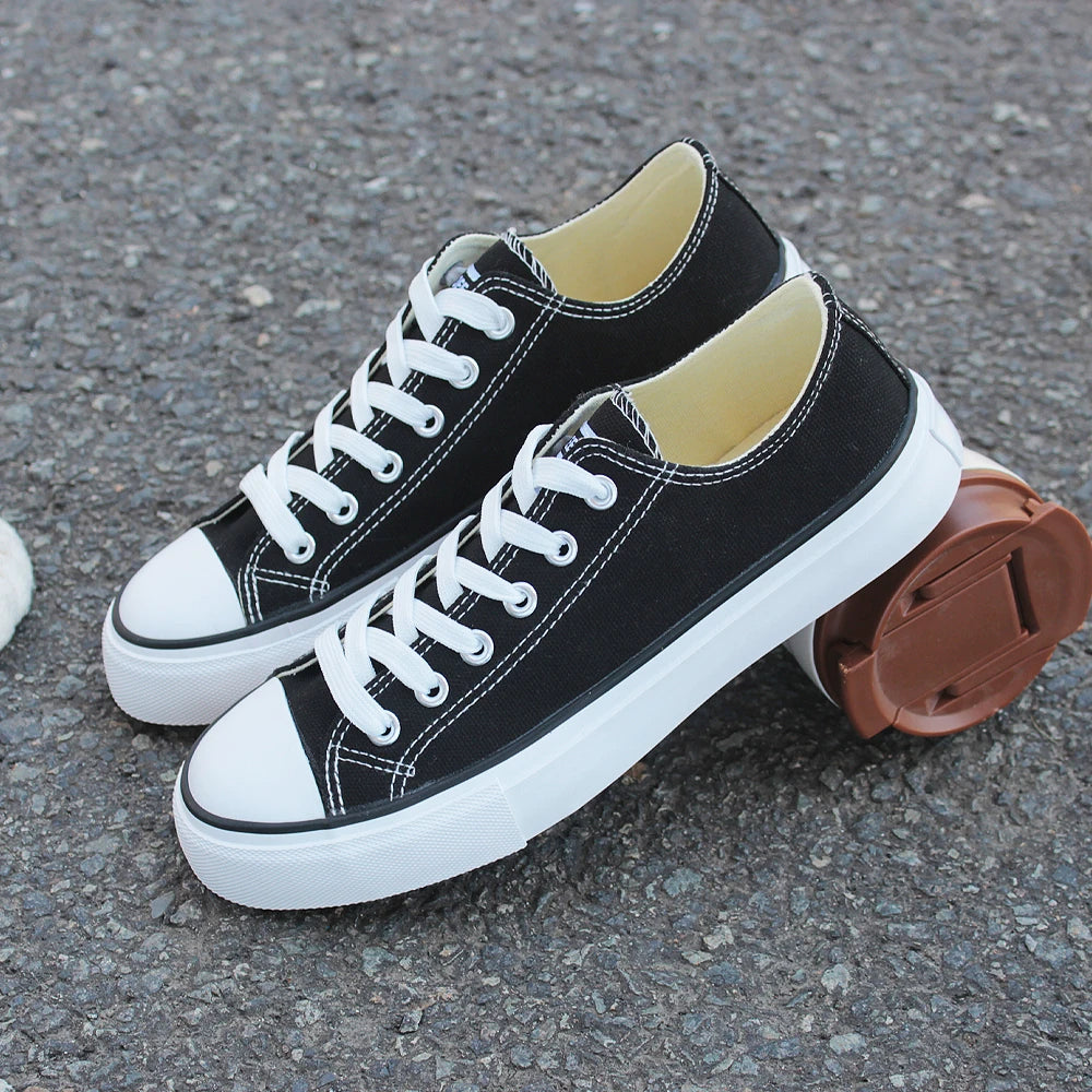 OPOEE Children Low Top Canvas Sneakers , Lace-up Canvas Shoes,Casual Tennis Walking Shoes Children's Canvas Shoes