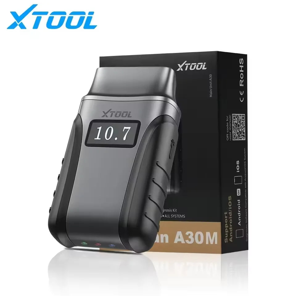 XTOOL A30M Full System Diagnostic Tool Bidirectional OBD2 Scanner Auto Scan Multi-language with 26+Reset Lifetime Free Update