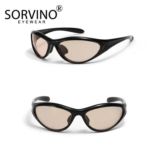 SORVINO Y2K Sunglasses Summer Spicy Girl Outdoor Bicycle Cycling Sports Sun Glasses Women Vintage Shades Fashion Punk Eyewear