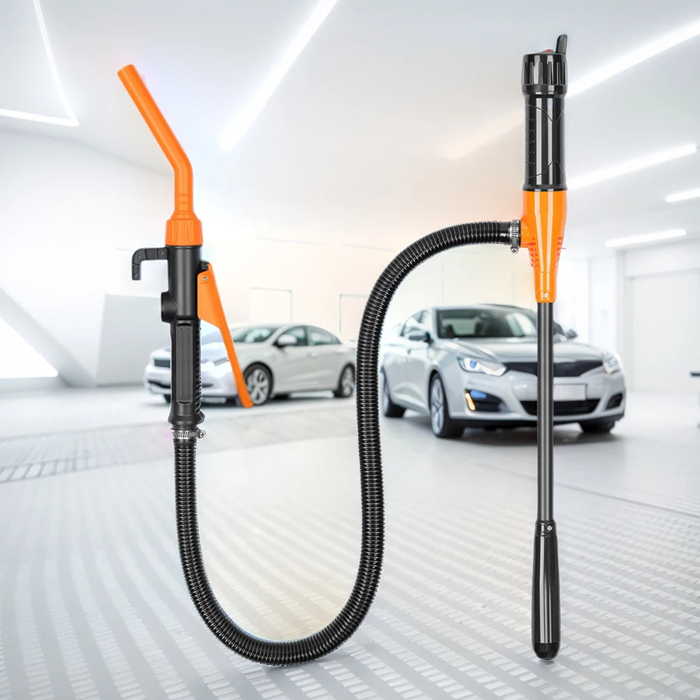 Portable Fuel Gas Transfer Suction Pump with Flow Control Nozzle Fuel Transfer Pump Liquid Gasoline Tuning Fuel Gasoline Pump