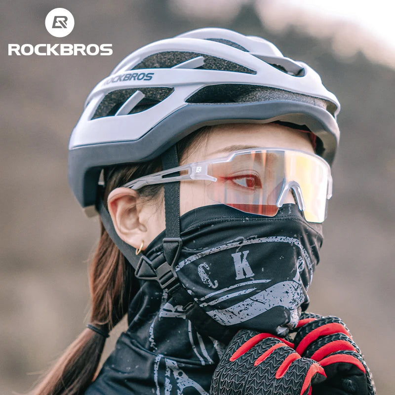 ROCKBROS Cycling Glasses Photochromic Polarized Lens Bike Glasses UV400 Protection Eyewear Sunglasses MTB Road Bicycle Goggles