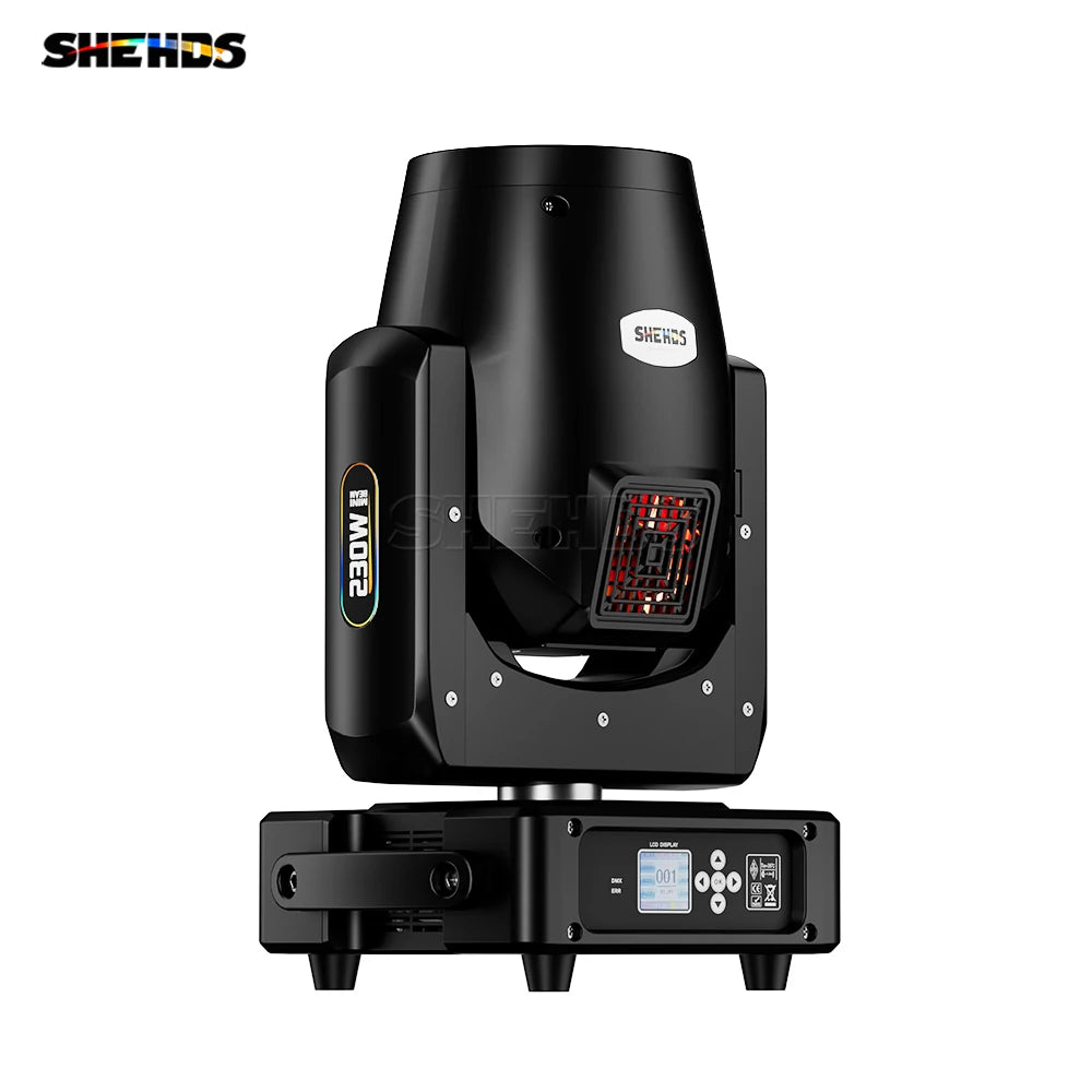 New Arrival SHEHDS 2PCS MINI 230W 7R Beam Bulb Moving Head Lighting Rainbow for Wedding Nightclub Theater Disco Performance