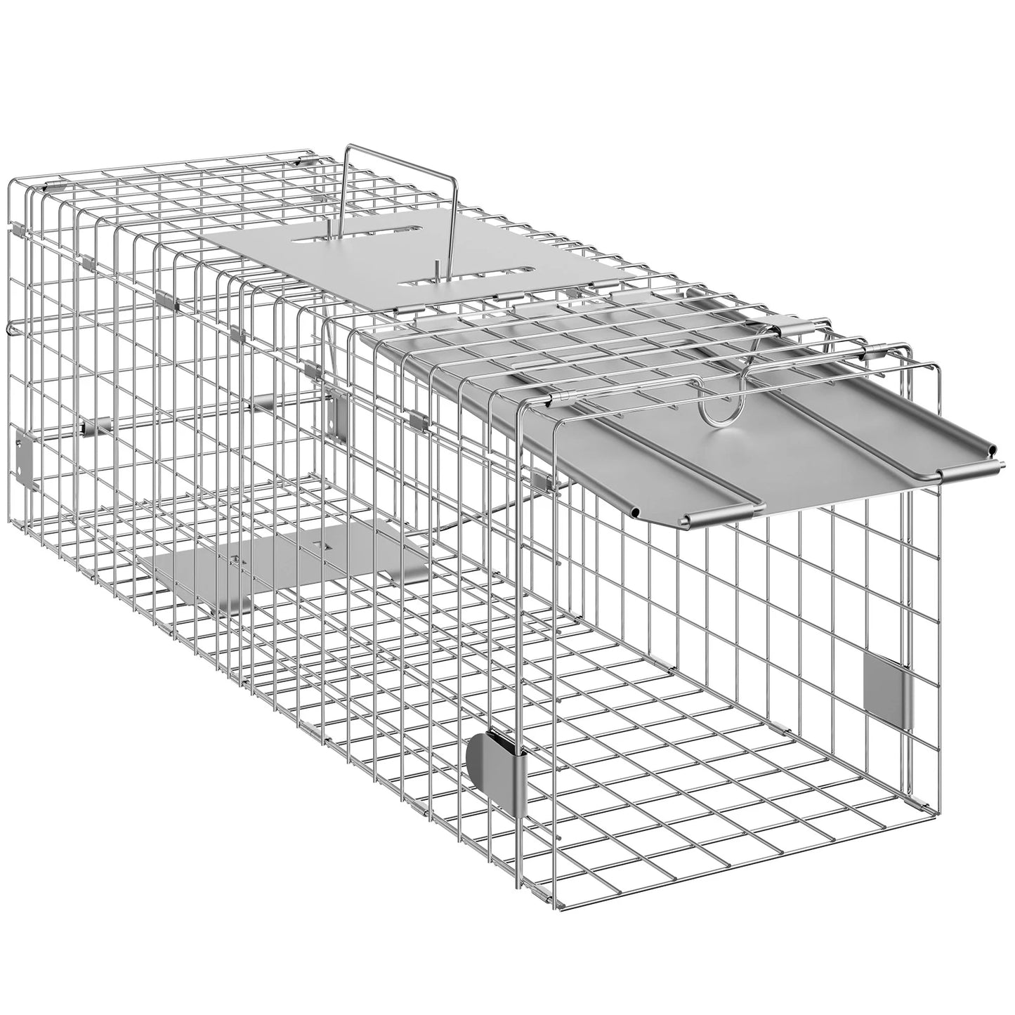 SucceBuy Live Animal Cage Trap Humane Folding With Handle