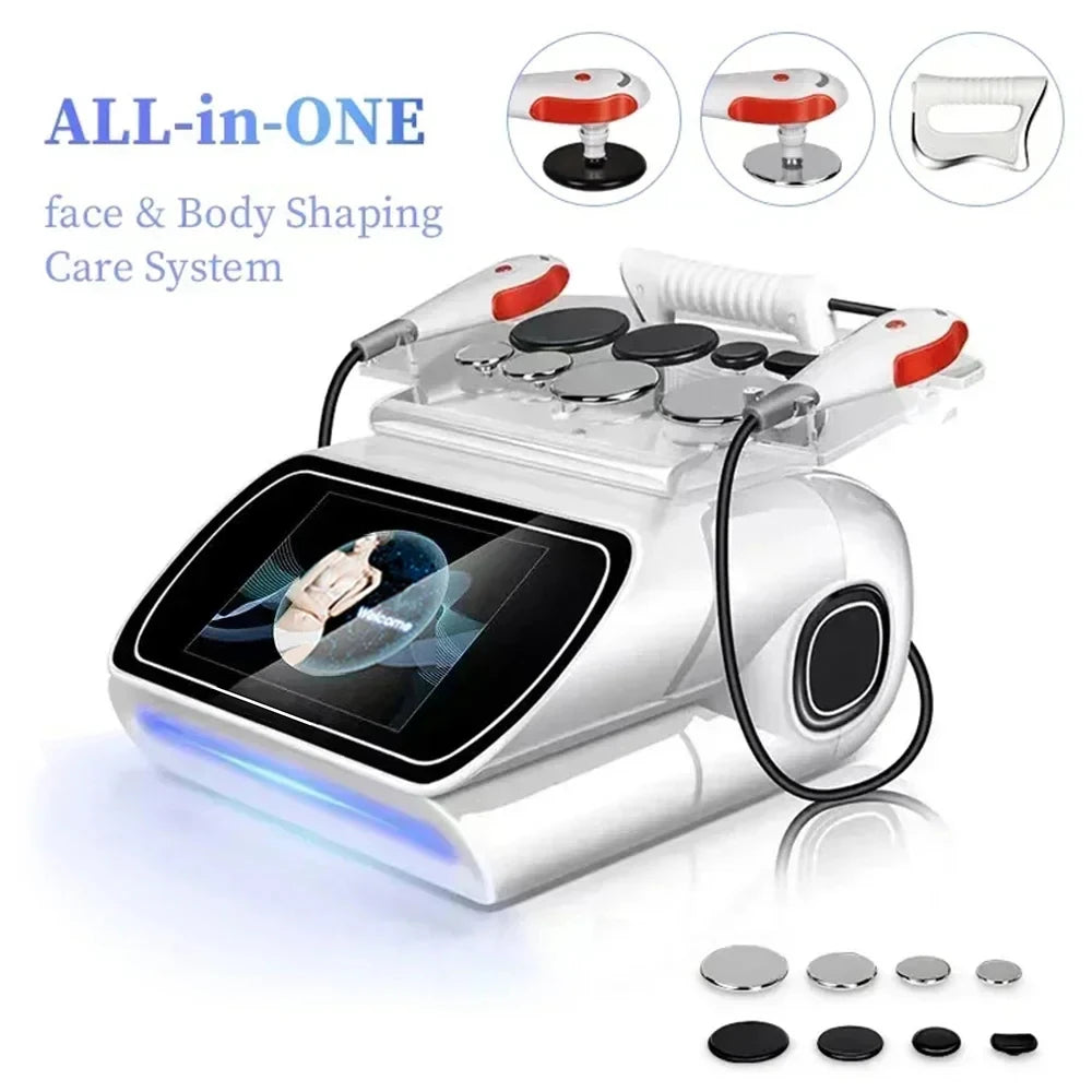 Newly arrived Portable448KHZ RFTecar Therapy RET CET Diathermy Body Sliming Machine Pain Relief Skin Tightening INDIBA Deep Care