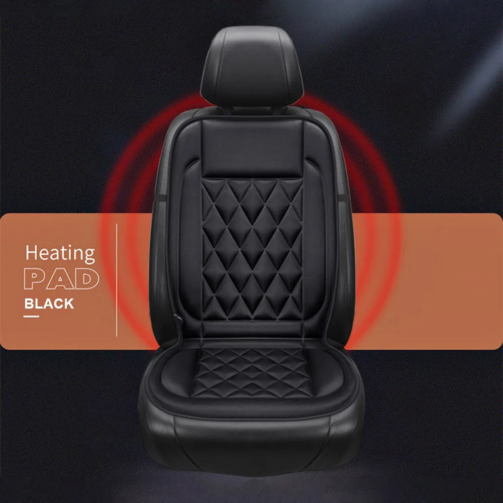 MOJOYCE Car Heated Seat Cover 12V Heating 2 Gear Adjustable Non Slip