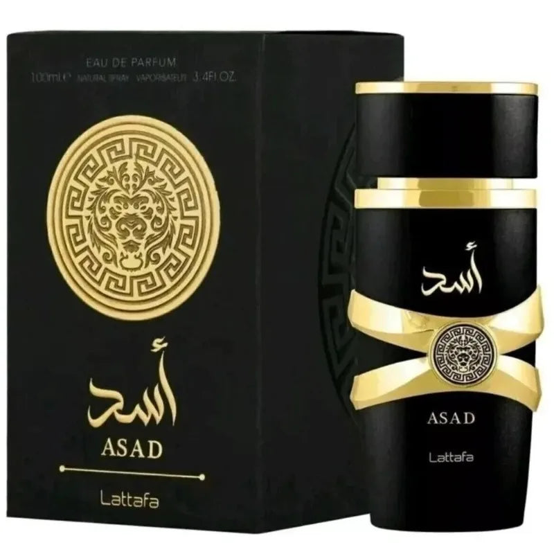Lattafa Perfumes Black Edition Asad For Unisex Eau De Perfume Spray, 3.4 Ounce Long-Lasting Floral Scent Best Gift