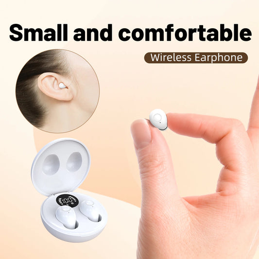 SK Mini headphones 5.4 wireless bluetooth headset small sleeping sports invisible earbuds HD HIFI bass sound quality earphones