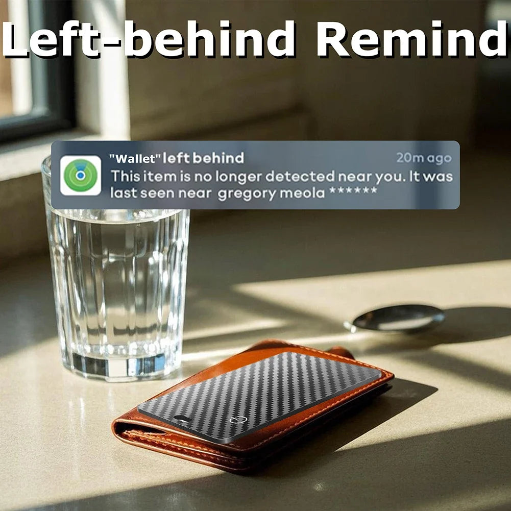 Wireless Charging Tracking Card Ultra-thin Wallet Tracker Card Ultra Slim Waterproof Anti-loss GPS Locator Tag For Apple Find My