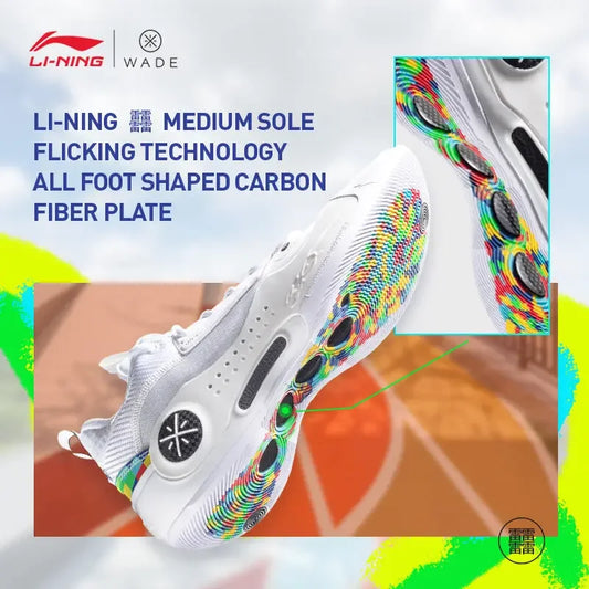 LI-NING Men's Basketball Shoes Way of Wade 10 Lining Professional Sports Shoes Carbon Plate Competition Sneakers ABAS083