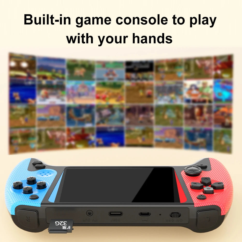Portable Game Console 3.5inch LCD Screen TV Connect Nostalgic Game Console Video Game Console for Kids Adults for Single Player