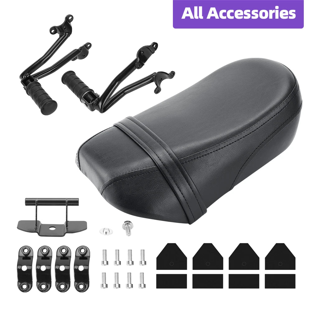 Motorcycle Rear Passenger Seat Pad Custom Foot Pegs Pedal Mount for Kawasaki Vulcan S 650 VN650 2015-2025
