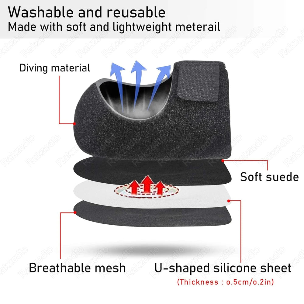 Plantar Fasciitis Heel Spur Foot Support With U-Shaped Silicone Gel Heel Cups for Heel Pain Relief Insoles for Man Woman Walking