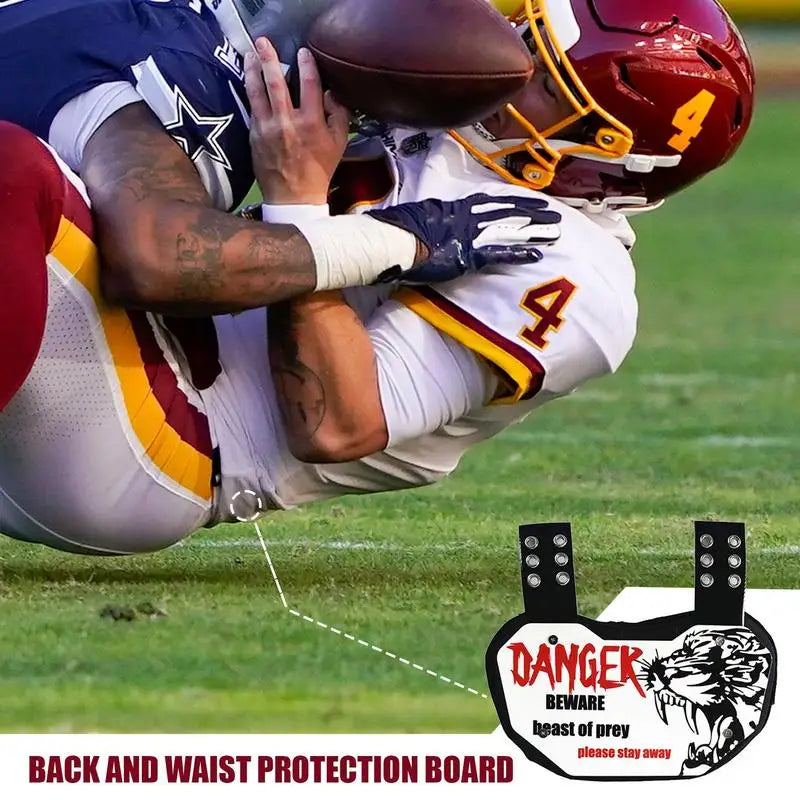 Youth Back Plates For Football Soccer Rear Back Protector Plate Football Low Back Pad Professional Lower Back Pads For Players