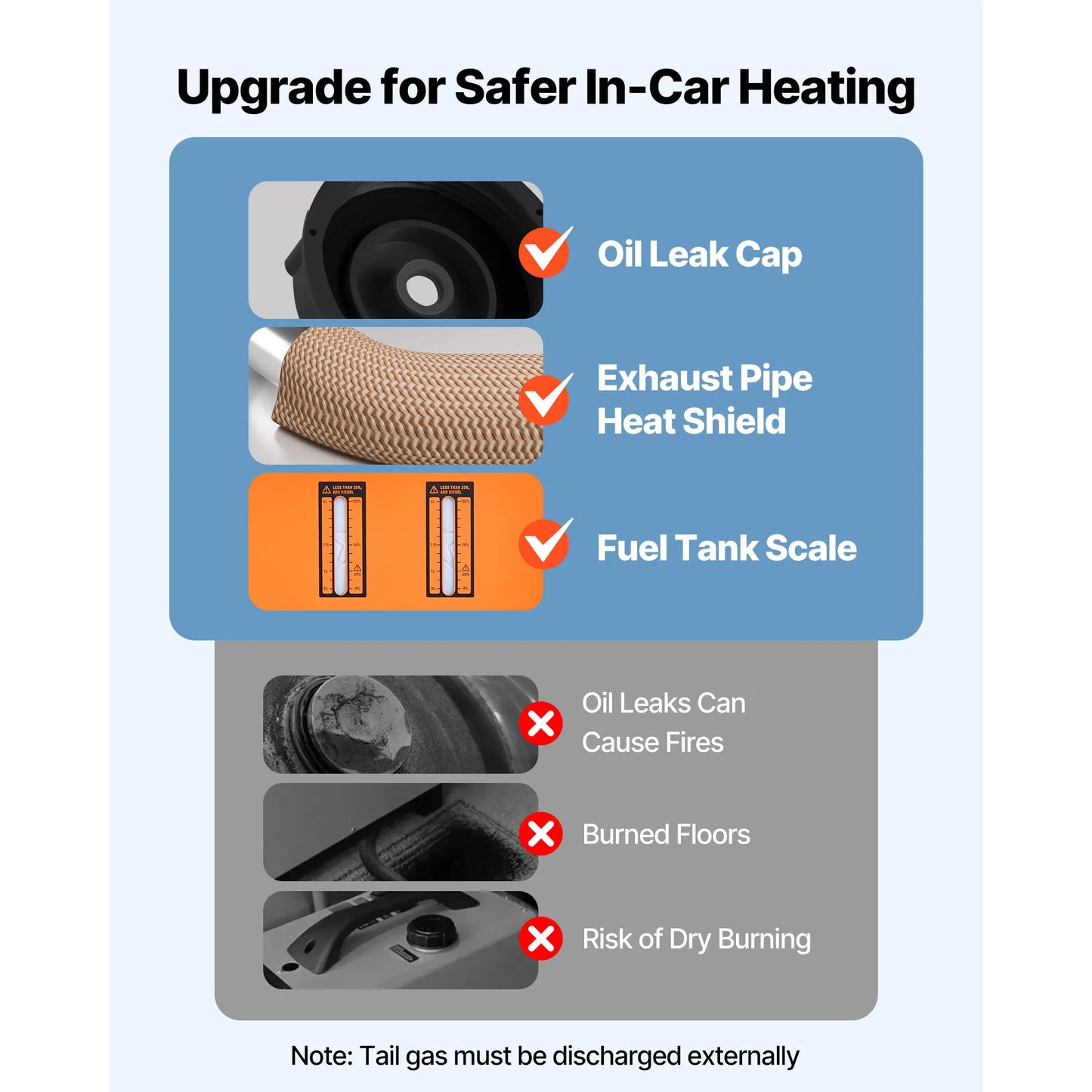 SucceBuy Diesel Heater 8KW Diesel Air Heater with LCD Panel and Remote Control Parking Heater Low Noise for Truck Trailer Boat