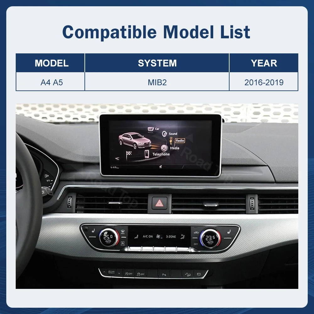 Road Top Audi PremiumQuality Display For A4 A5 S4 S5