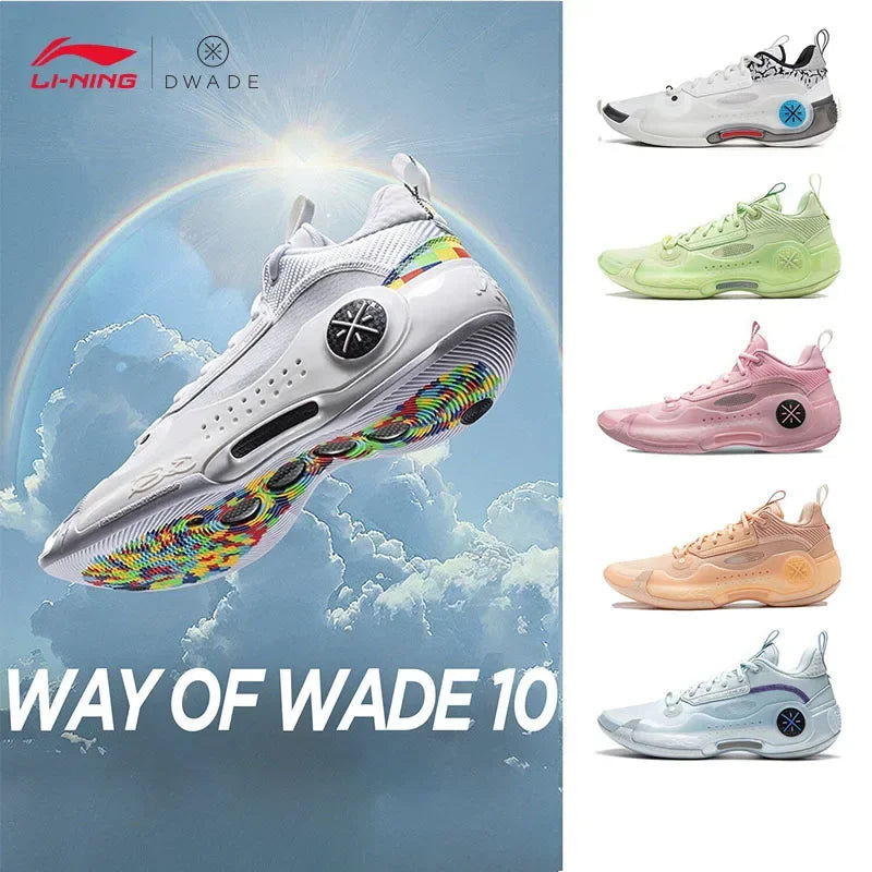LI-NING Men's Basketball Shoes Way of Wade 10 Lining Professional Sports Shoes Carbon Plate Competition Sneakers ABAS083