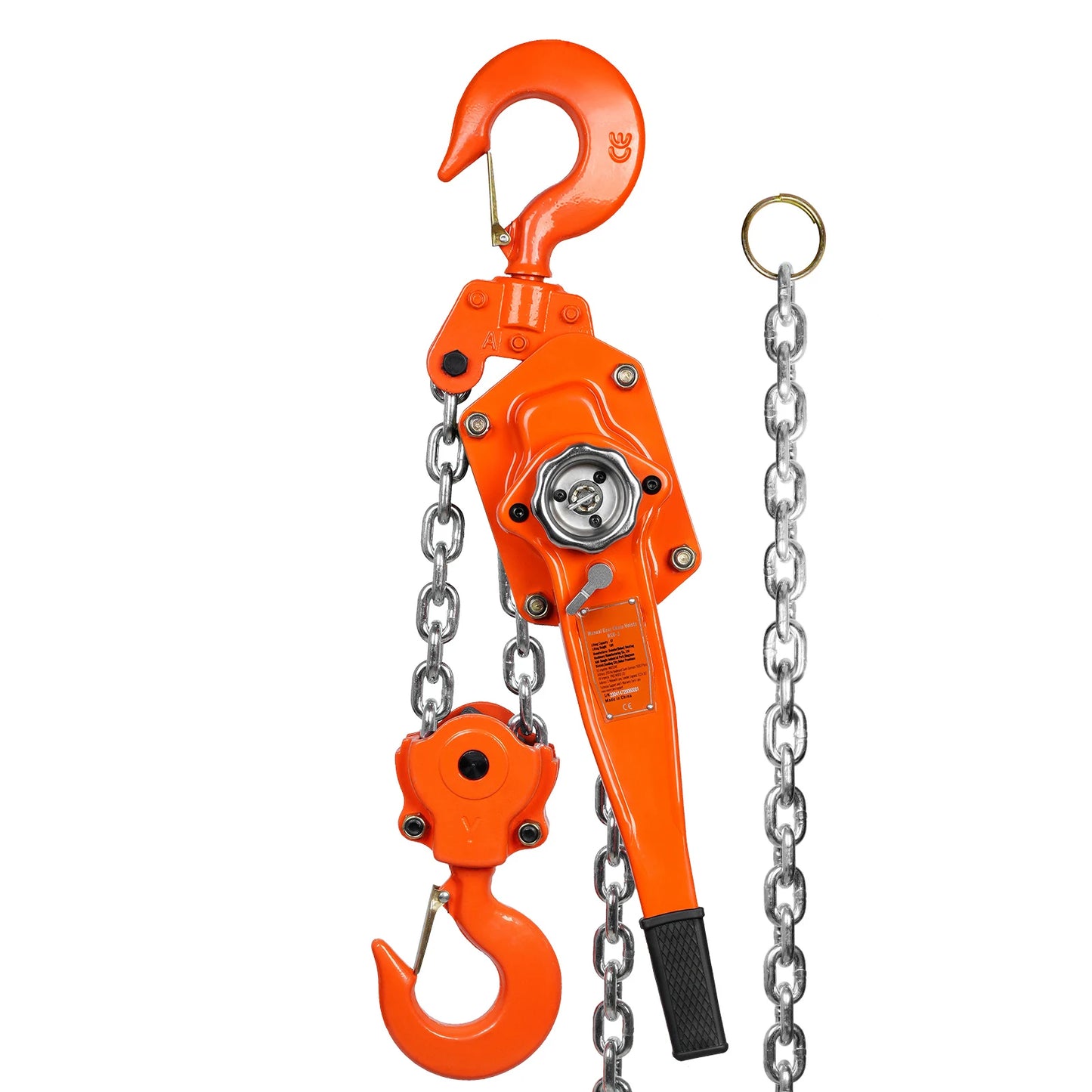 SucceBuy 1.5/3T Manual Lever Chain Hois 10/20ft with Double-Pawl Brake 360° Rotation Hook for Garage Factory Dock Clearance Sale