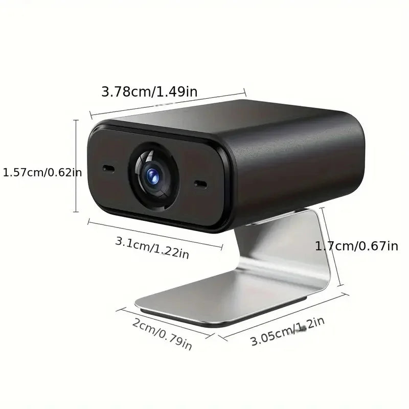 Indoor Wireless Security Camera (Mini) – Night Vision, Motion Detection, 2.4GHz WiFi, Pet/Vehicle Monitoring, Easy USB Setup