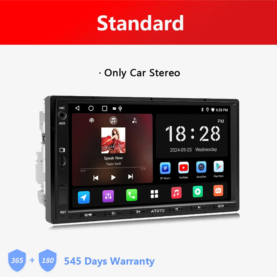 ATOTO Android Double 2 Din Car Stereo 7 inch Automotive Multimedia Player Radio Android Auto Carplay Screen Navigation 2Din A5L