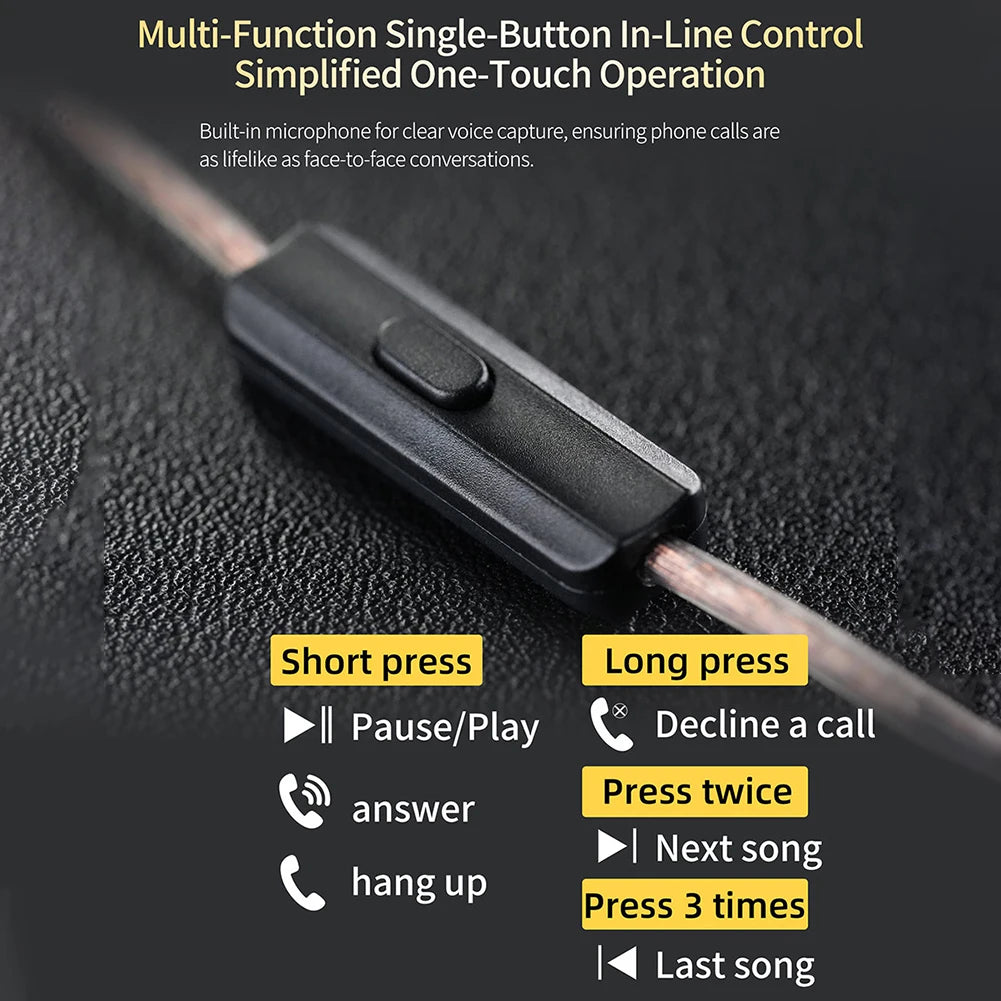 KZ EDX Lite IEM Monitor Headphones Dynamic HIFI Bass Music Earbuds In Ear Wired Earphones Noise Cancelling Sport Gaming Headsets