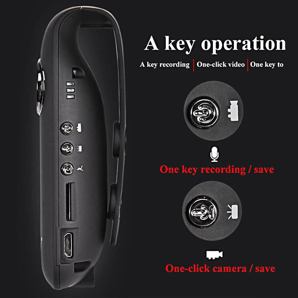Mini Camera Motion Activate Portable Pocket Body Cams Loop Recording Mini Camcorder High Speed Portable Law Enforcement Recorder