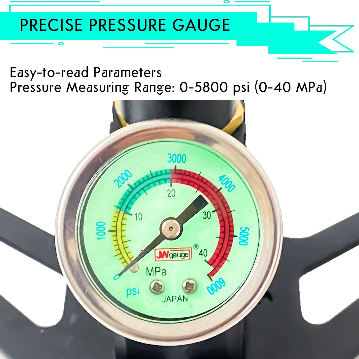 NUOGE 4 Stage 30mpa 4500Psi  PCP Hand Pump  High Pressure Operated HPA Tank Hunting Car Bicycle