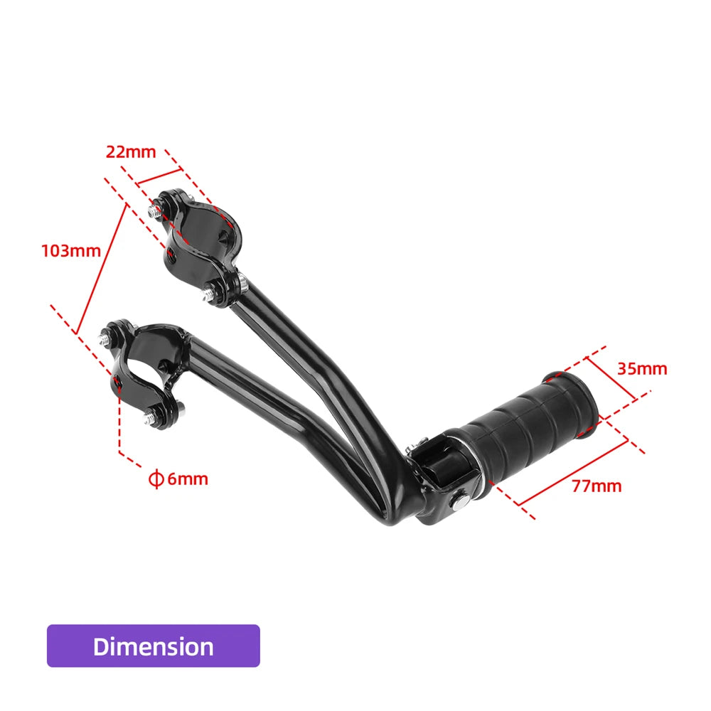 Motorcycle Rear Passenger Seat Pad Custom Foot Pegs Pedal Mount for Kawasaki Vulcan S 650 VN650 2015-2025