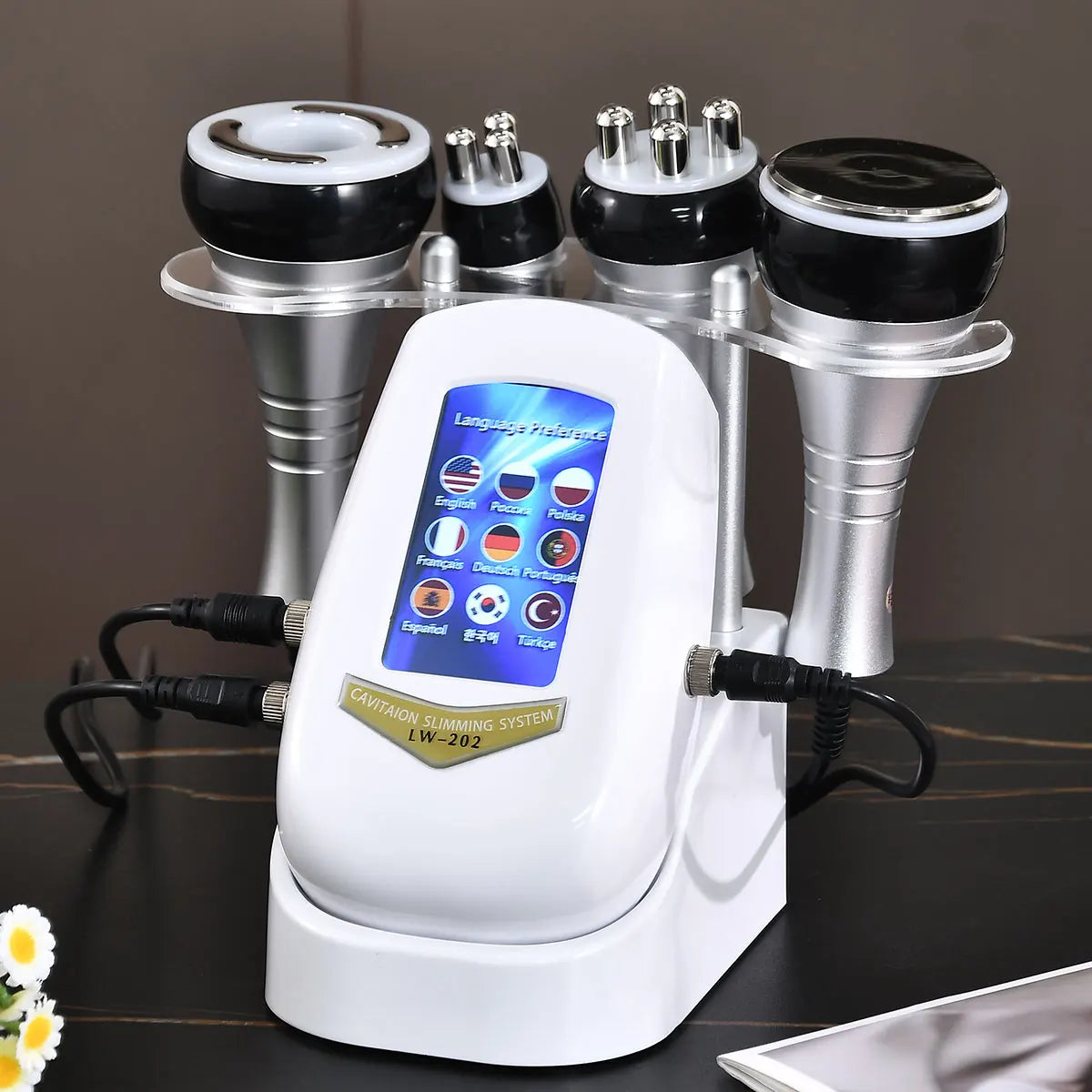 40K 4 IN1 Cavitation Body Slimming Machine  beautiful equipment Facial Massager Skin Tighten Face Lifting Vacuum Suction