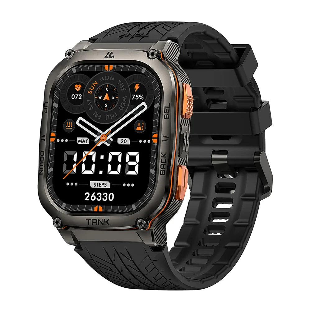 KOSPET TANK M3 Ultra GPS Smart Watch for Men 5ATM Waterproof Bluetooth Call Heart Rate Diving Skiing Hiking for Android iOS