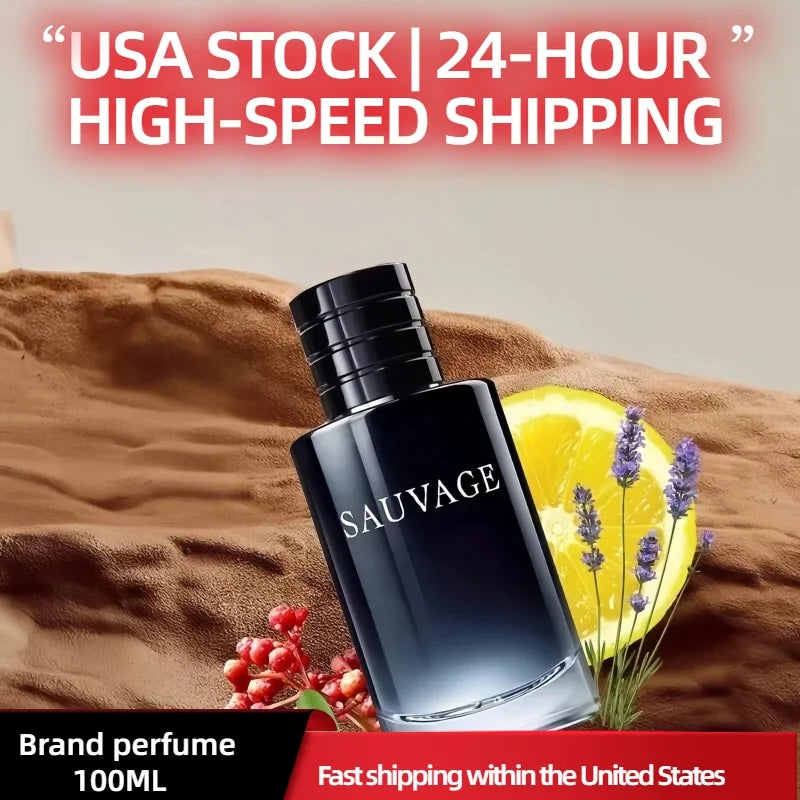 100ml Classic Perfume for Men,Long Lasting Wild & Fresh Fragrance,Charismatic Cologne for Adventure & Dating,Free Shipping USA